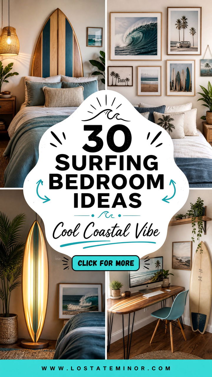 30 Surfing Bedroom Ideas for a Cool Coastal Vibe at Home - 30 Surfing Bedroom Ideas for a Cool Coastal Vibe at Home