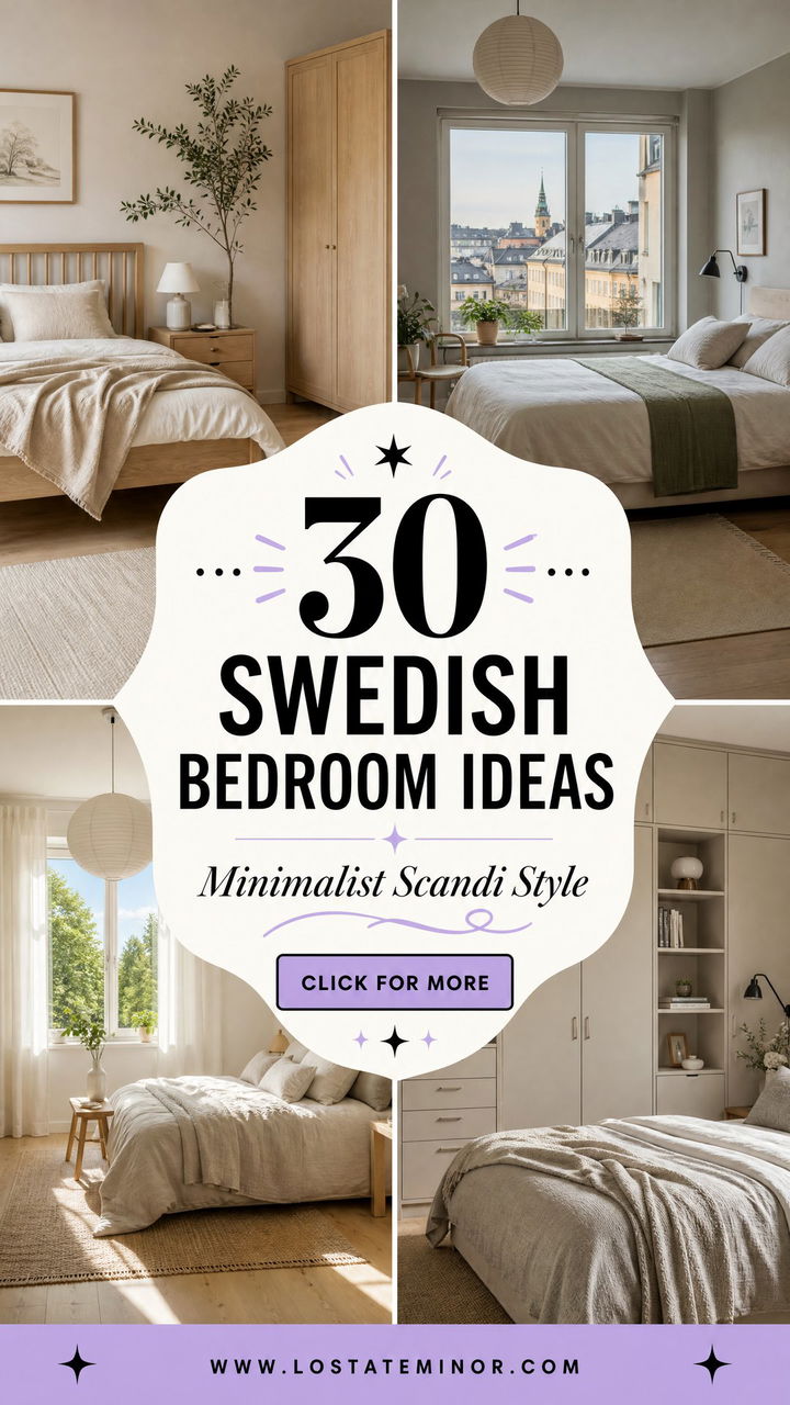 30 Swedish Bedroom Ideas for Minimalist Scandinavian Style - 30 Swedish Bedroom Ideas for Minimalist Scandinavian Style