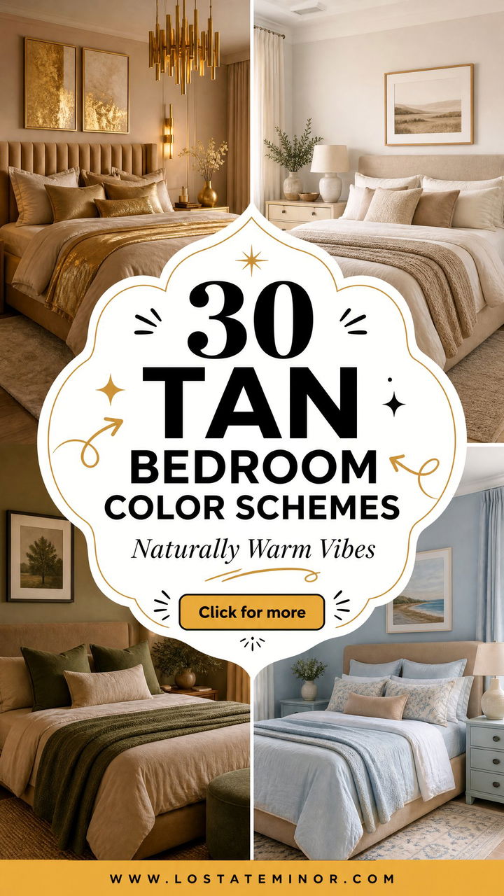 30 Tan Bedroom Color Schemes for a Naturally Warm Look - 30 Tan Bedroom Color Schemes for a Naturally Warm Look