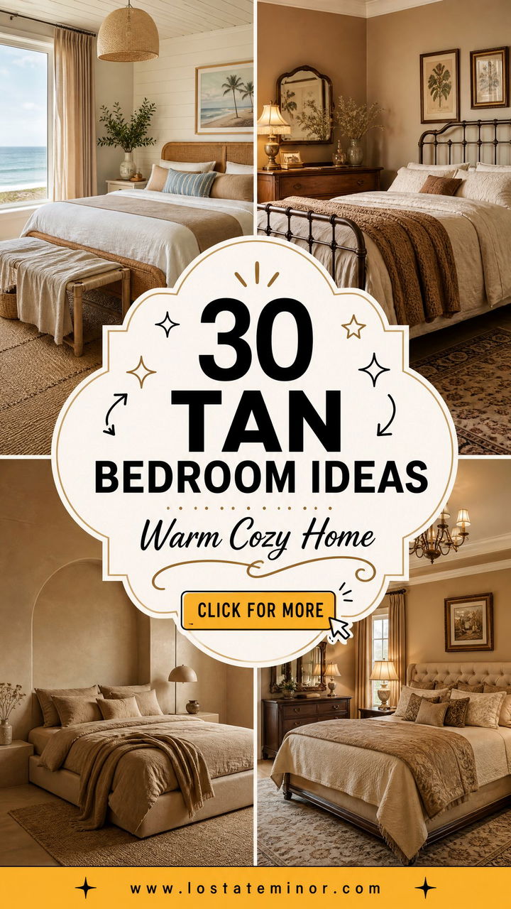 30 Tan Bedroom Ideas for a Warm and Cozy Home Aesthetic - 30 Tan Bedroom Ideas for a Warm and Cozy Home Aesthetic