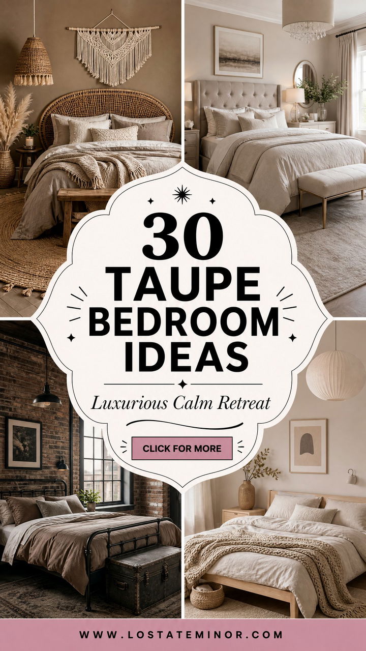 30 Taupe Bedroom Ideas for a Truly Luxurious and Calm Space - 30 Taupe Bedroom Ideas for a Truly Luxurious and Calm Space