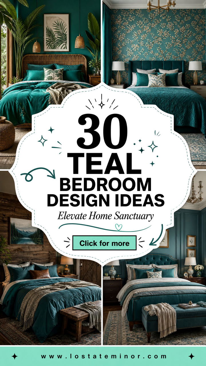 30 Teal Bedroom Design Ideas to Elevate Your Home Sanctuary - 30 Teal Bedroom Design Ideas to Elevate Your Home Sanctuary