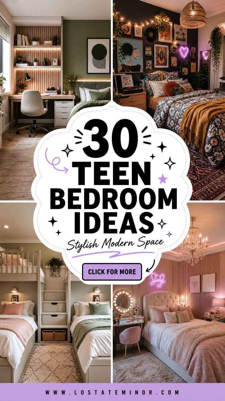 30 Teen Bedroom Ideas for a Truly Stylish and Modern Space - 30 Teen Bedroom Ideas for a Truly Stylish and Modern Space