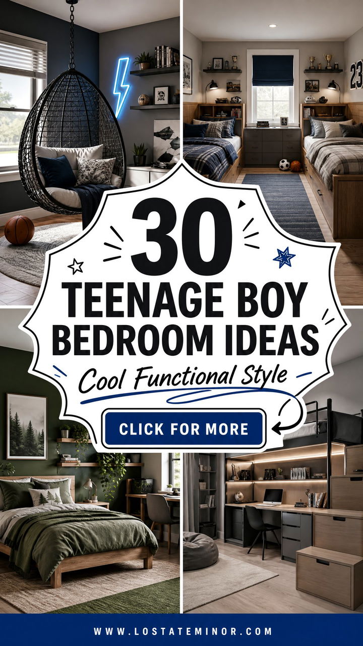 30 Teenage Boy Bedroom Ideas for a Cool Functional Room - 30 Teenage Boy Bedroom Ideas for a Cool, Functional Room