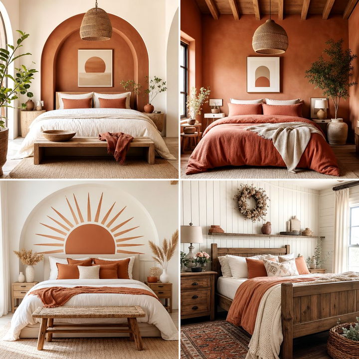 30 Terracotta Accent Wall Bedroom Ideas for Modern Homes