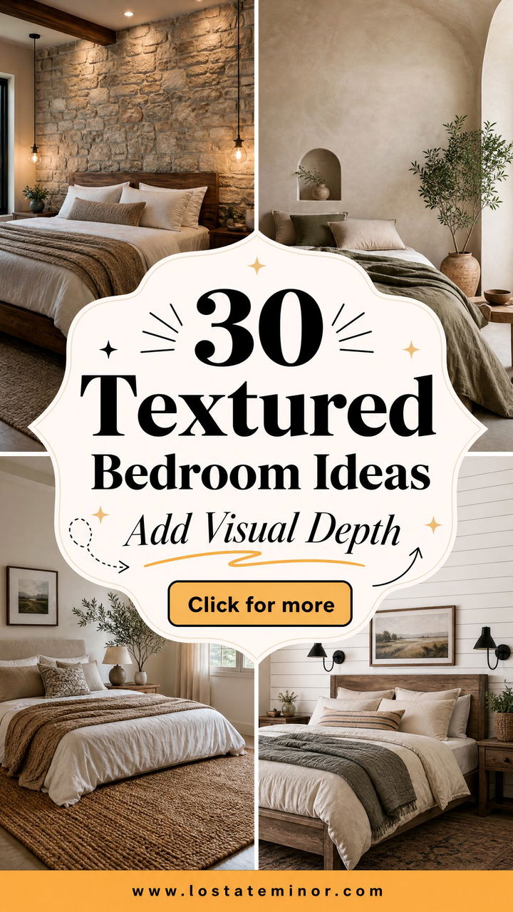 30 Textured Bedroom Ideas to Add Depth and Visual Interest - 30 Textured Bedroom Ideas to Add Depth and Visual Interest