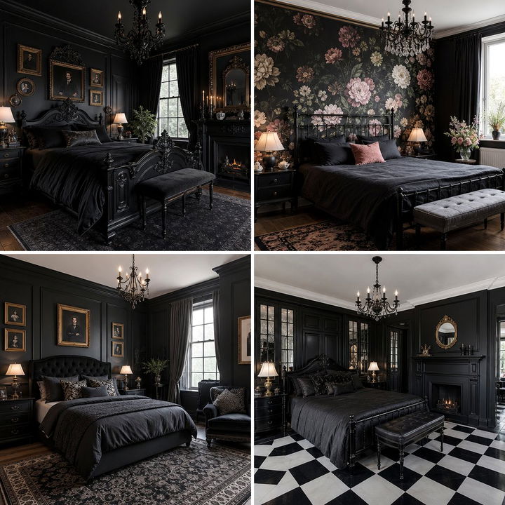 30 Traditional Black Bedroom Ideas for Sophisticated Style