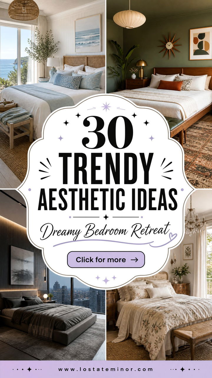 30 Trendy Bedroom Aesthetic Ideas for a Dreamy Retreat - 30 Trendy Bedroom Aesthetic Ideas for a Dreamy Retreat