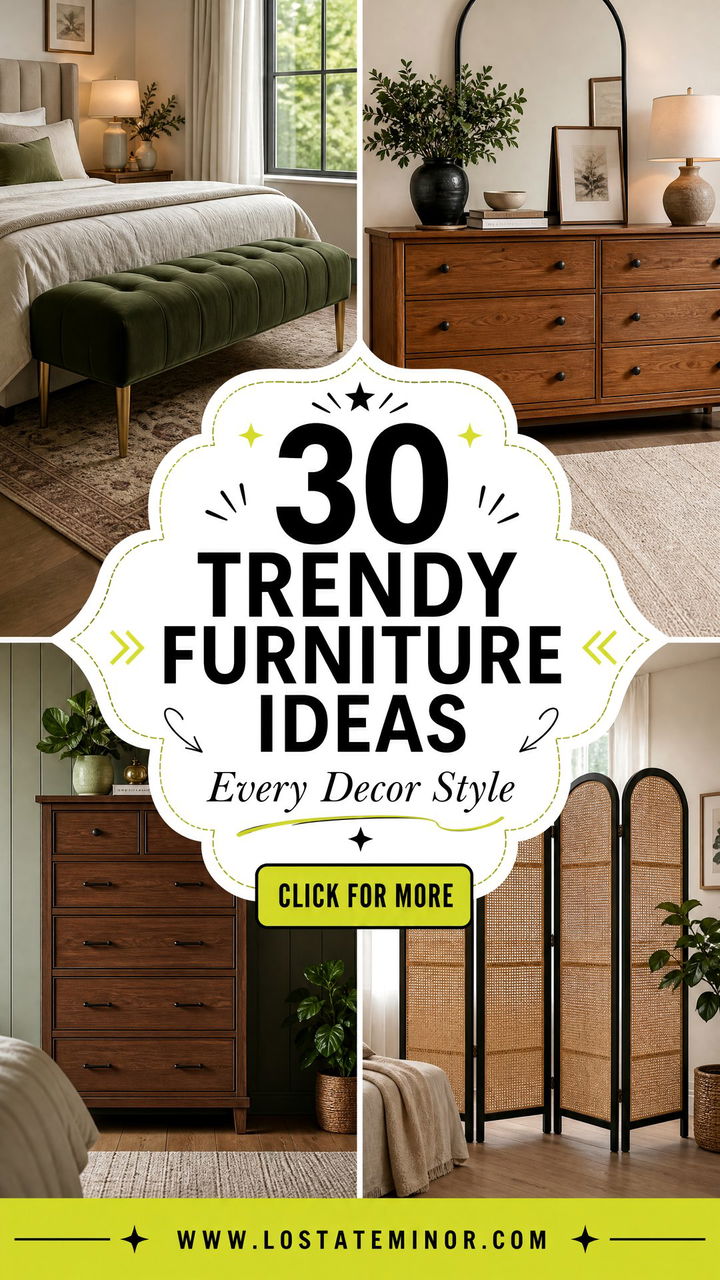 30 Trendy Bedroom Furniture Ideas for Every Home Decor Style - 30 Trendy Bedroom Furniture Ideas for Every Home Decor Style
