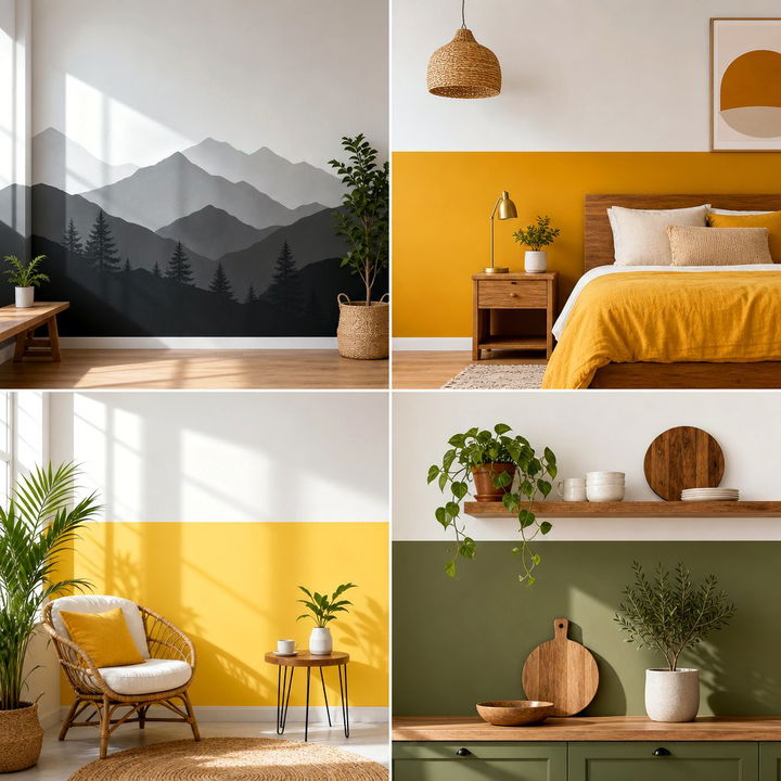 30 Trendy Bedroom Half Painted Walls for a Modern Edge
