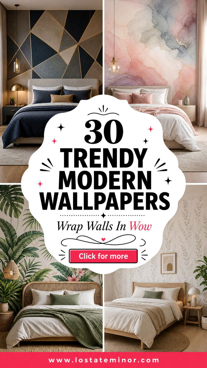 30 Trendy Bedroom Modern Wallpapers to Transform Your Room - 30 Trendy Bedroom Modern Wallpapers to Transform Your Room