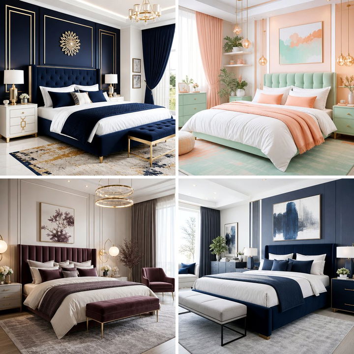 30 Tricolor Bedroom Ideas for a Vibrant and Modern Home
