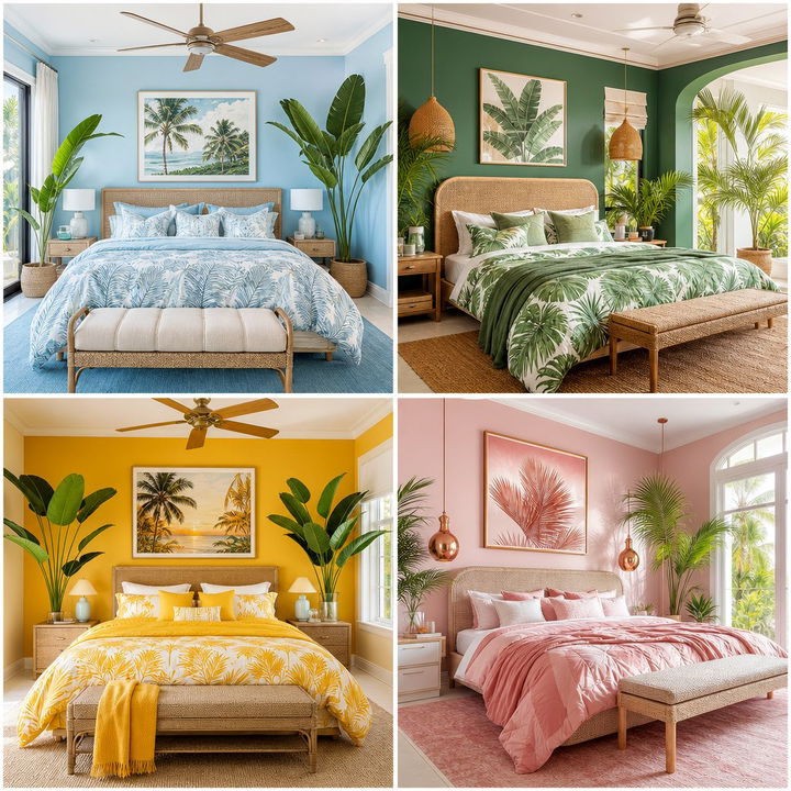 30 Tropical Bedroom Color Ideas for a Vibrant Oasis