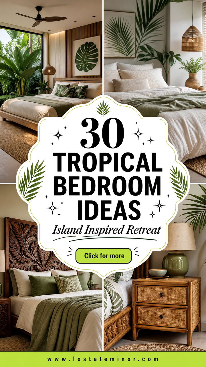 30 Tropical Bedroom Ideas for an Island-Inspired Retreat - 30 Tropical Bedroom Ideas for an Island-Inspired Retreat