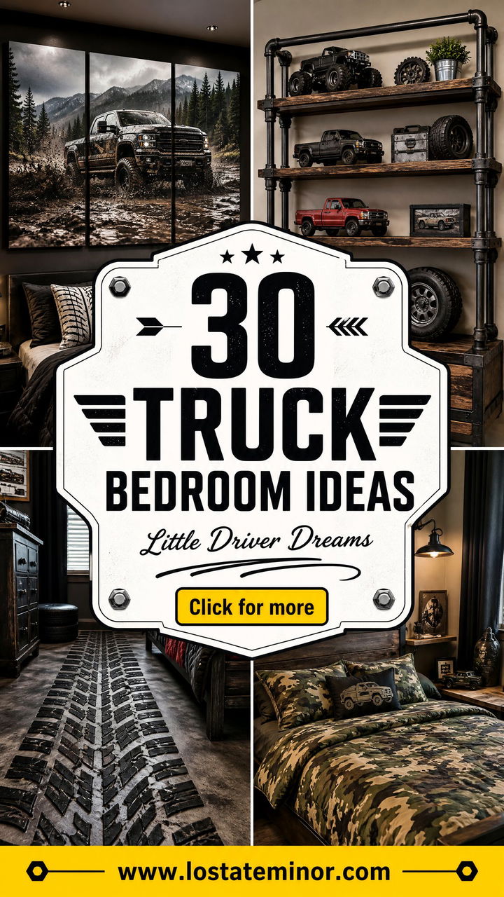 30 Truck Bedroom Ideas for Little Drivers and Car Lovers - 30 Truck Bedroom Ideas for Little Drivers and Car Lovers