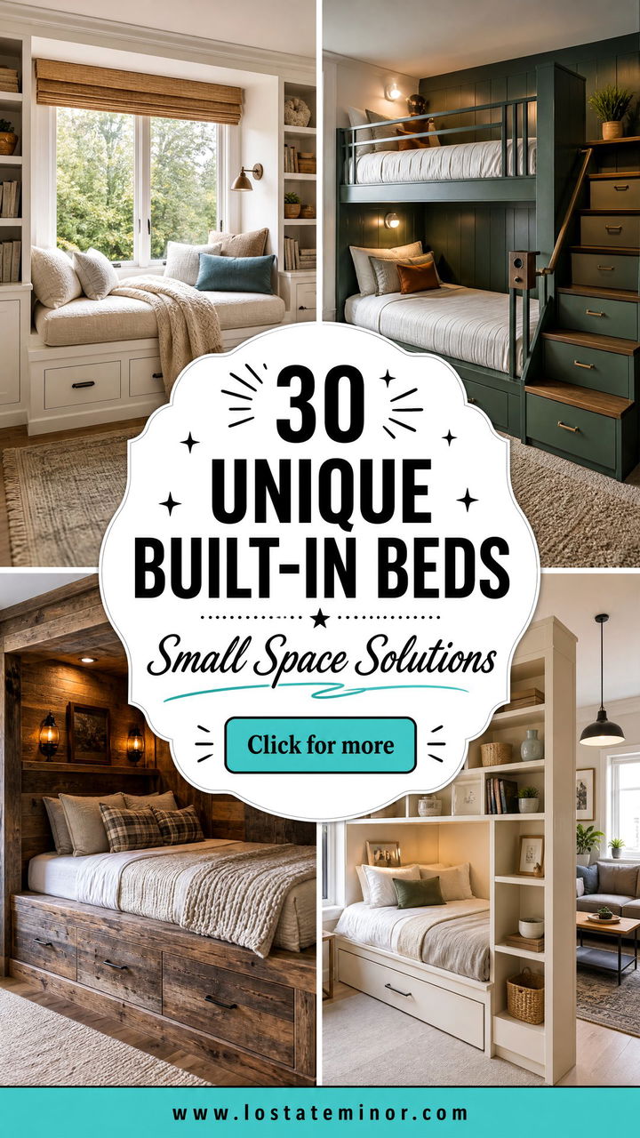 30 Unique Bedroom Built-in Beds for Optimized Small Space Living - 30 Unique Bedroom Built-in Beds for Optimized Small Space Living