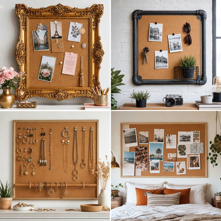 30 Unique Bedroom Cork Boards for Organization and Style