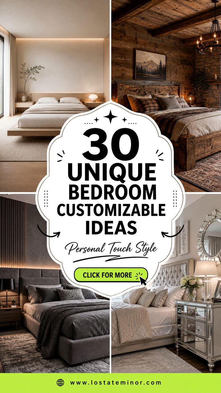 30 Unique Bedroom Customizable Ideas for a Personal Touch - 30 Unique Bedroom Customizable Ideas for a Personal Touch