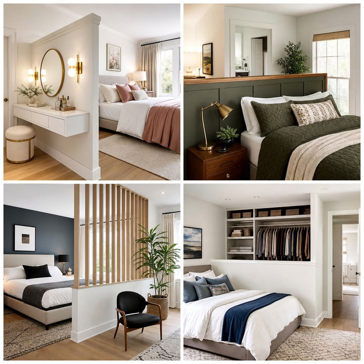 30 Unique Bedroom Half Wall Ideas to Define Your Space
