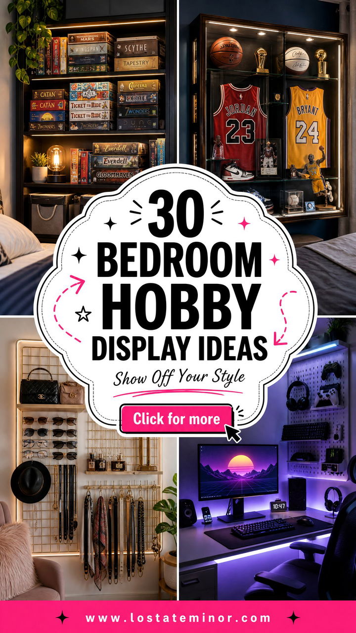 30 Unique Bedroom Hobby Display Ideas to Show Your Style - 30 Unique Bedroom Hobby Display Ideas to Show Your Style