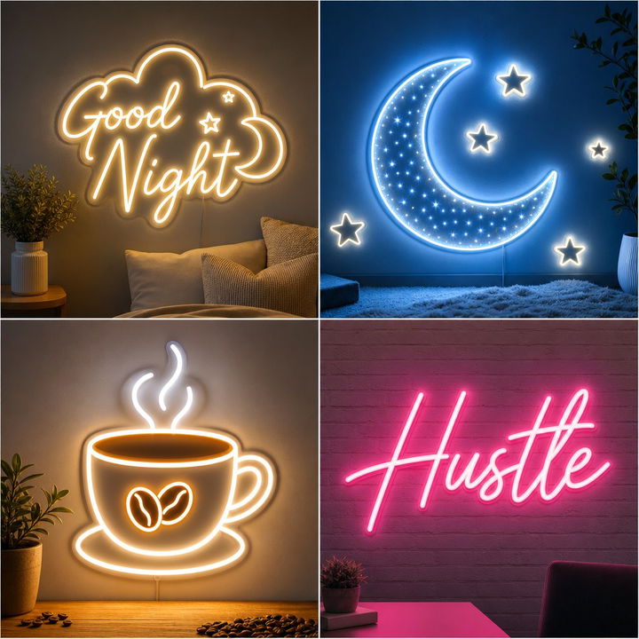 30 Unique Bedroom LED Signs to Personalize Your Space