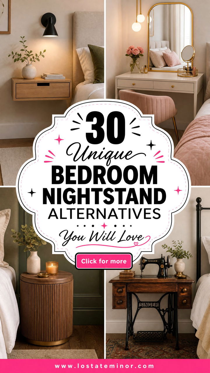 30 Unique Bedroom Nightstand Alternatives You Will Love - 30 Unique Bedroom Nightstand Alternatives You Will Love