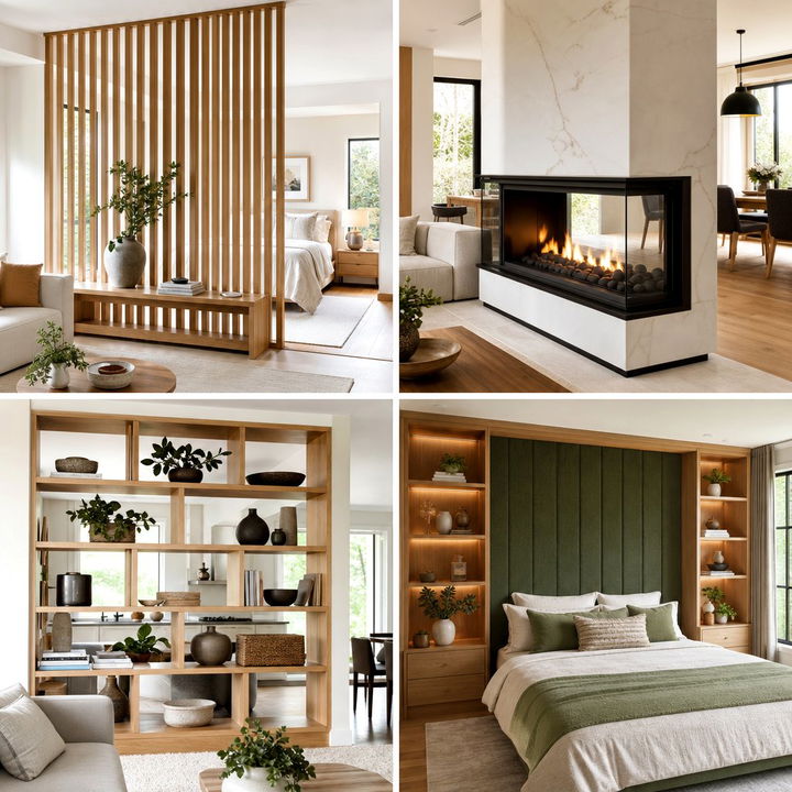 30 Unique Bedroom Partition Ideas to Define Your Space
