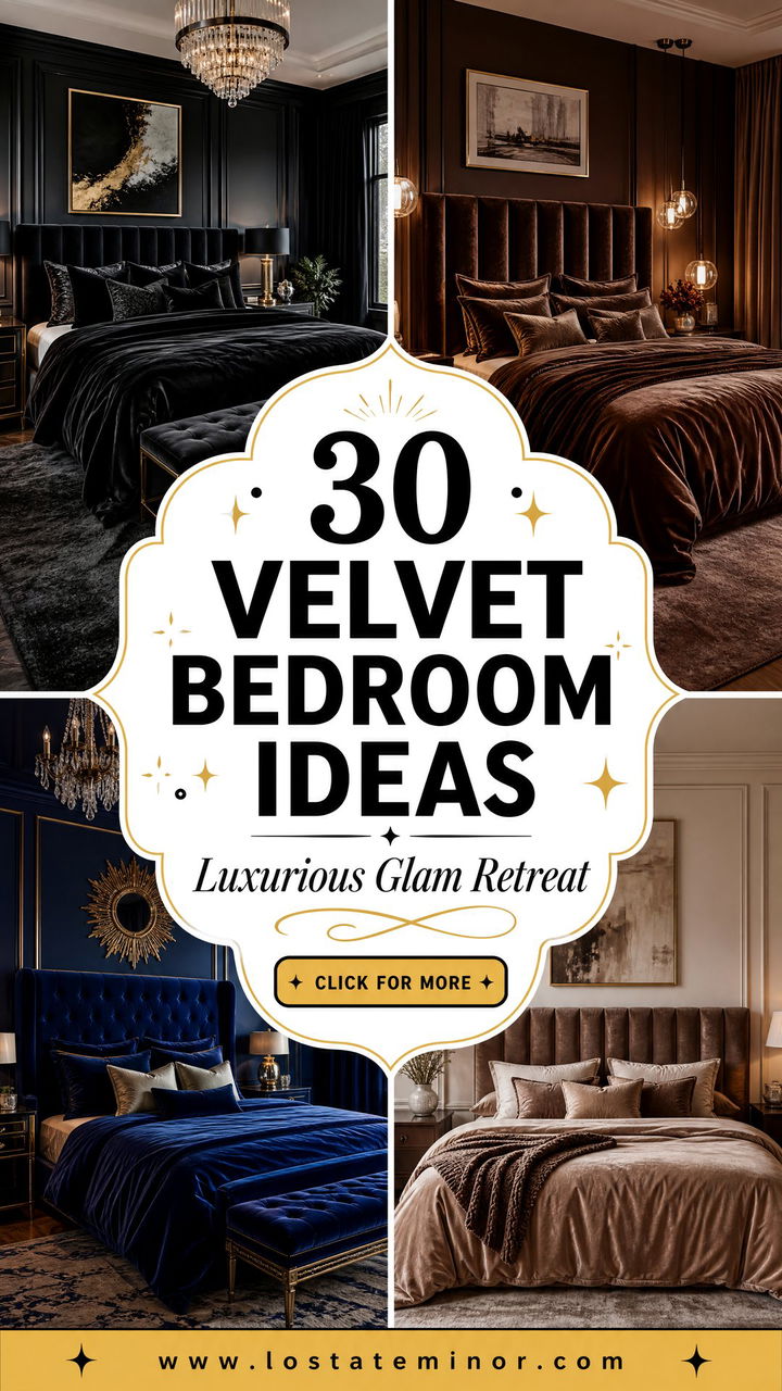 30 Velvet Bedroom Ideas for a Luxurious and Glamorous Look - 30 Velvet Bedroom Ideas for a Luxurious and Glamorous Look