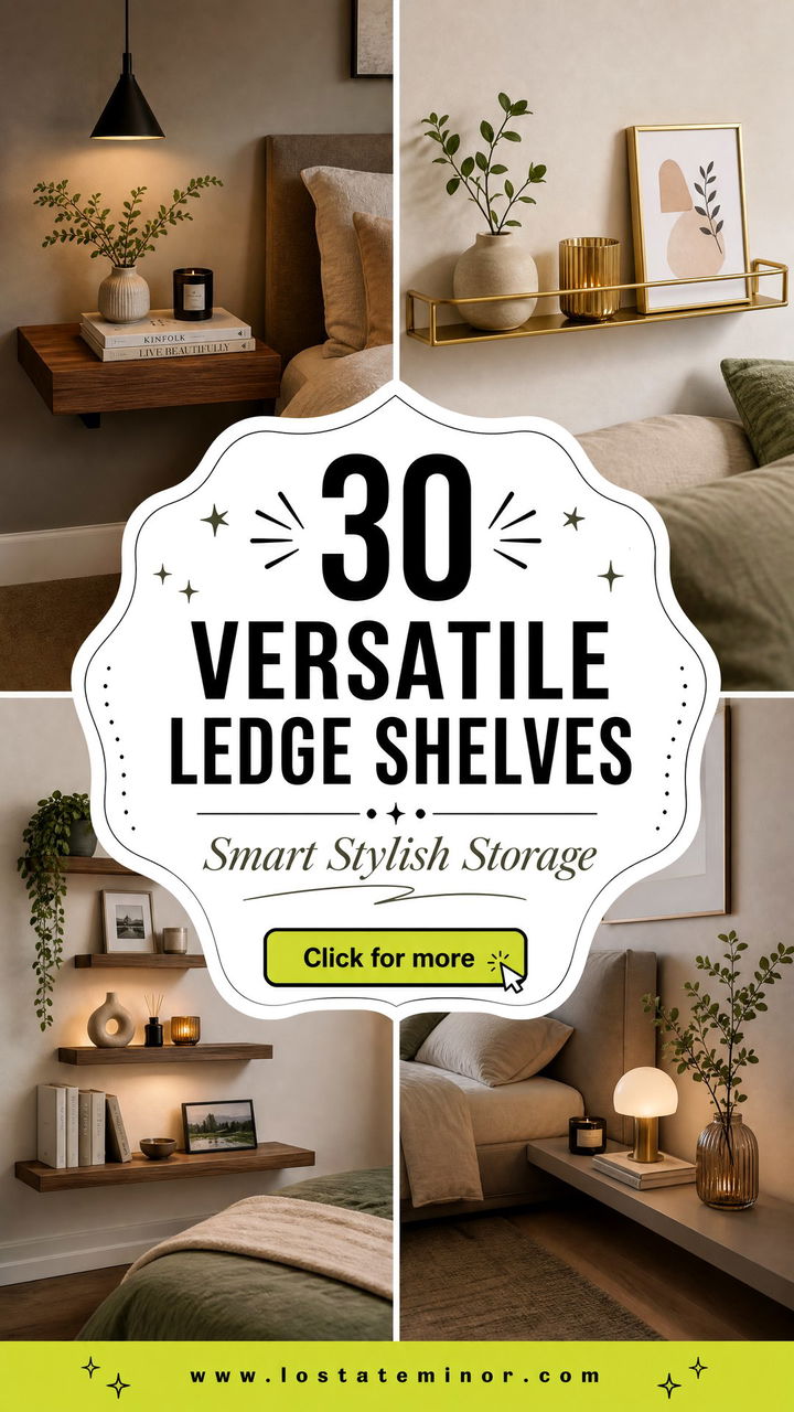 30 Versatile Bedroom Ledge Shelves for Smart Storage - 30 Versatile Bedroom Ledge Shelves for Smart Storage