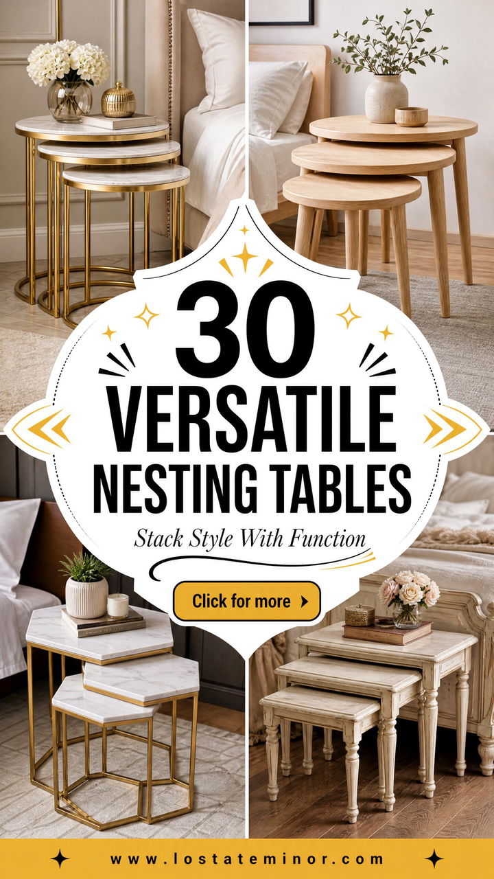 30 Versatile Bedroom Nesting Tables for Style and Function - 30 Versatile Bedroom Nesting Tables for Style and Function