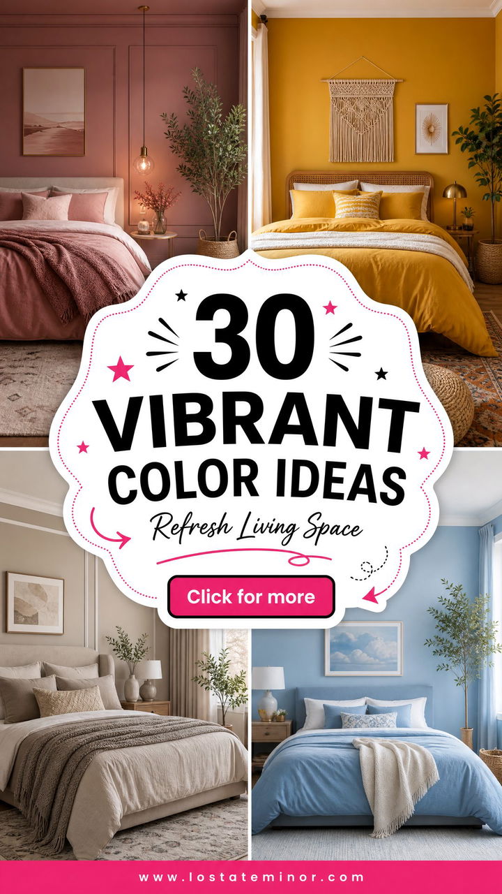 30 Vibrant Bedroom Color Ideas to Refresh Your Living Space - 30 Vibrant Bedroom Color Ideas to Refresh Your Living Space