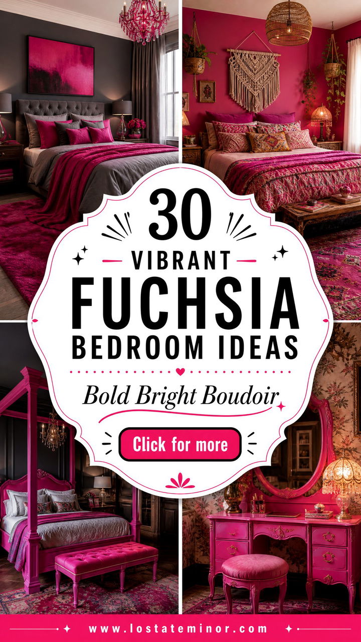 30 Vibrant Fuchsia Bedroom Ideas for a Bold and Bright Look - 30 Vibrant Fuchsia Bedroom Ideas for a Bold and Bright Look