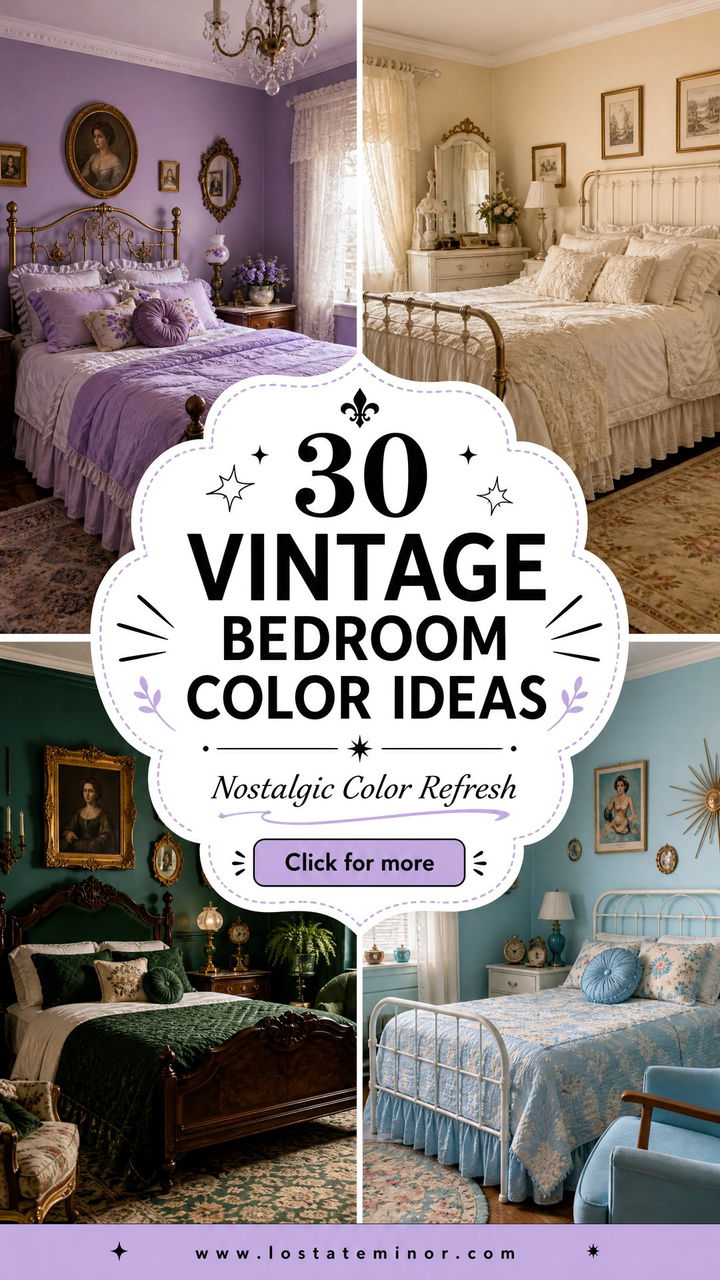 30 Vintage Bedroom Color Ideas for a Nostalgic Refresh - 30 Vintage Bedroom Color Ideas for a Nostalgic Refresh