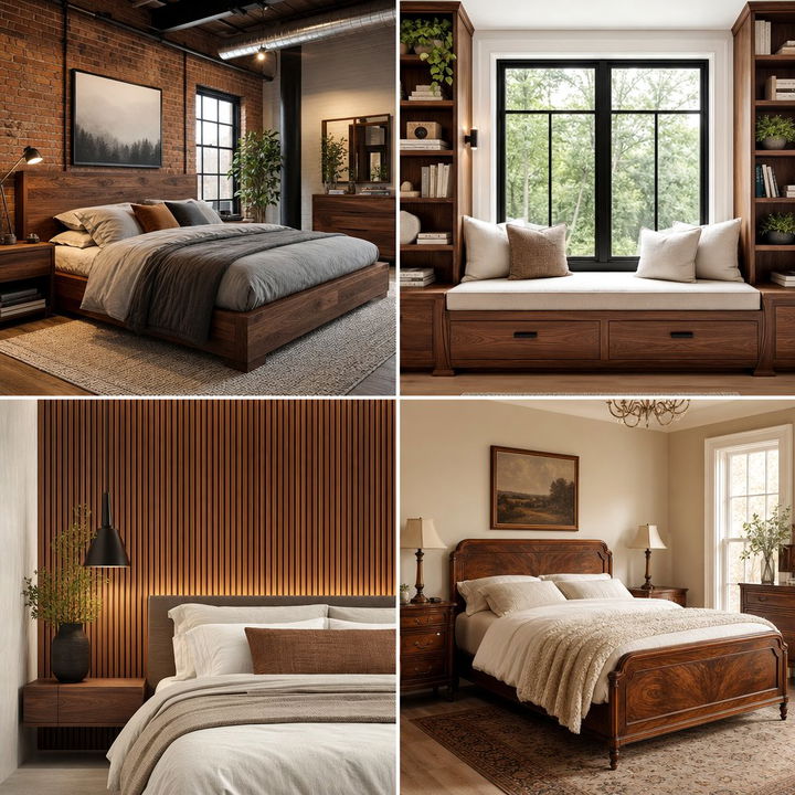 30 Walnut Tone Bedroom Ideas for a Sophisticated Look