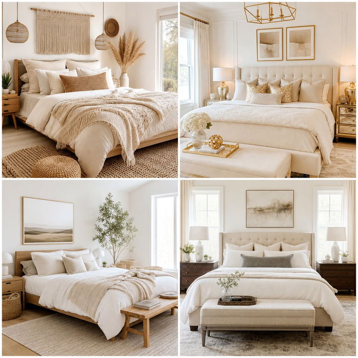 30 Warm Cream Bedroom Ideas for a Soft and Elegant Room