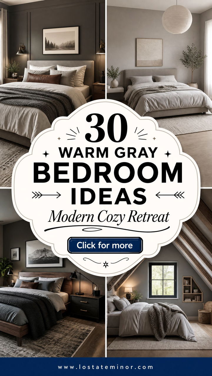30 Warm Gray Bedroom Ideas for a Modern and Cozy Retreat - 30 Warm Gray Bedroom Ideas for a Modern and Cozy Retreat