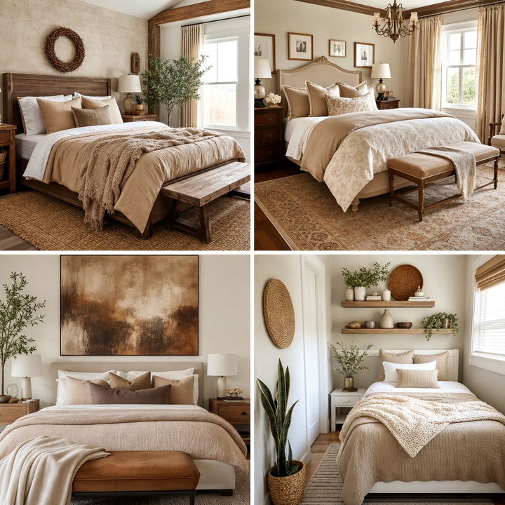 30 Warm Tan Bedroom Ideas for a Natural and Relaxing Look