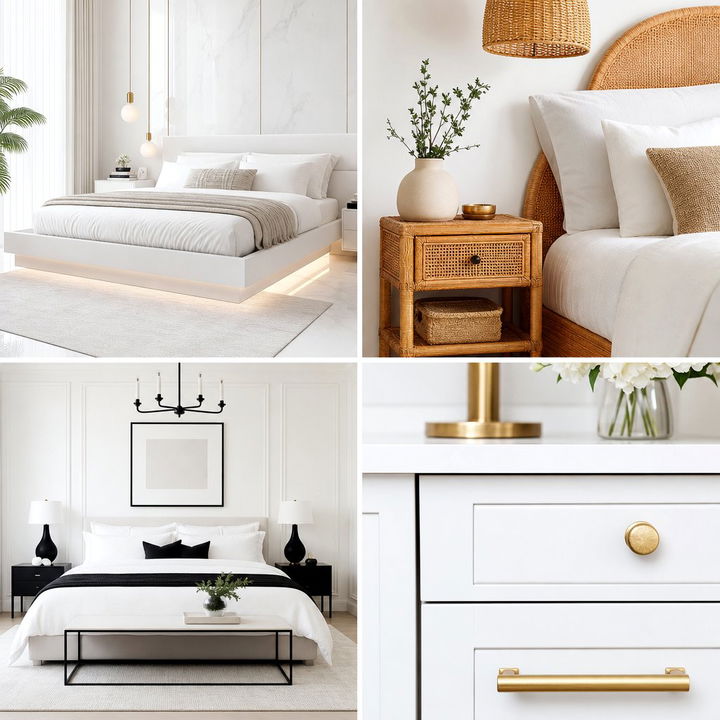 30 Warm White Bedroom Ideas for a Clean and Airy Aesthetic