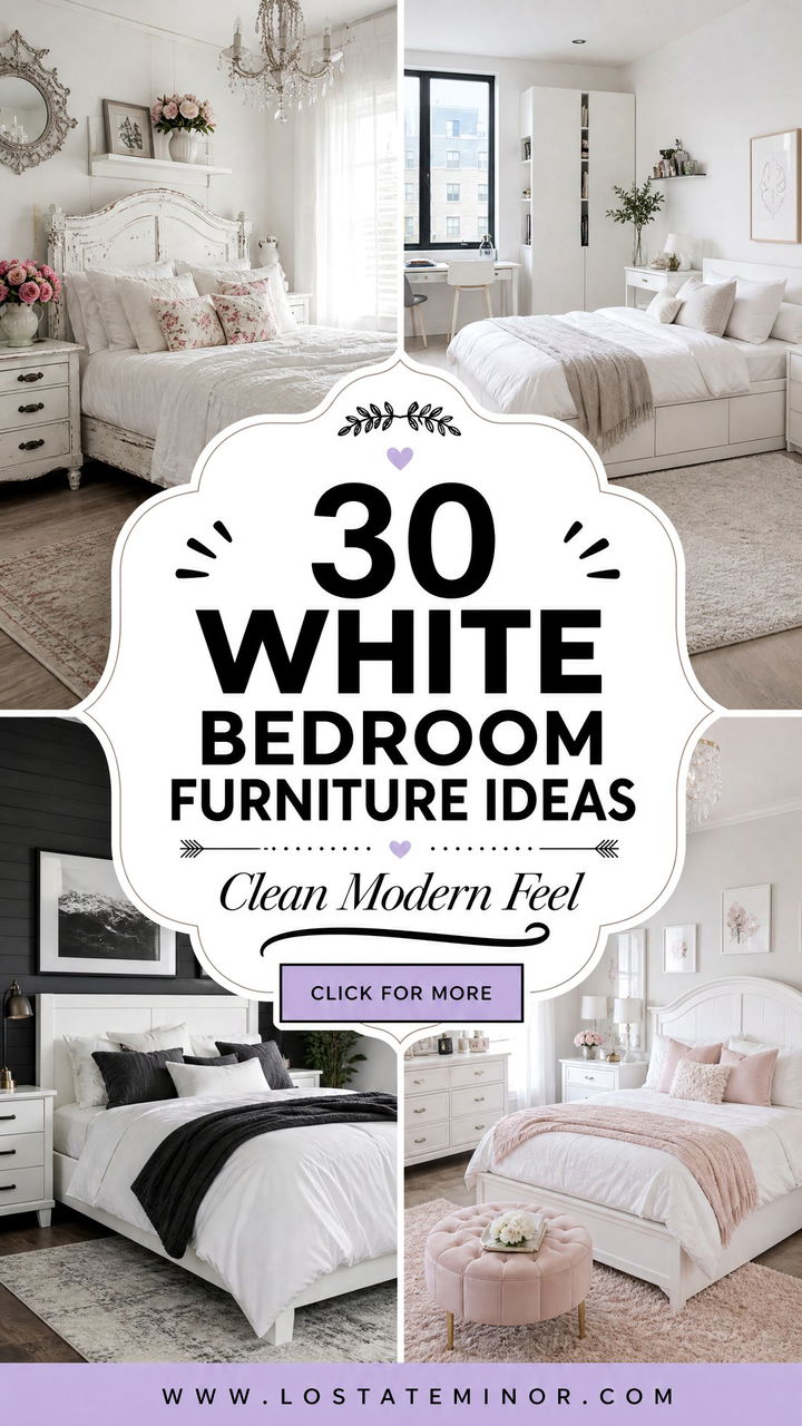 30 White Bedroom Furniture Ideas for a Clean and Modern Feel - 30 White Bedroom Furniture Ideas for a Clean and Modern Feel