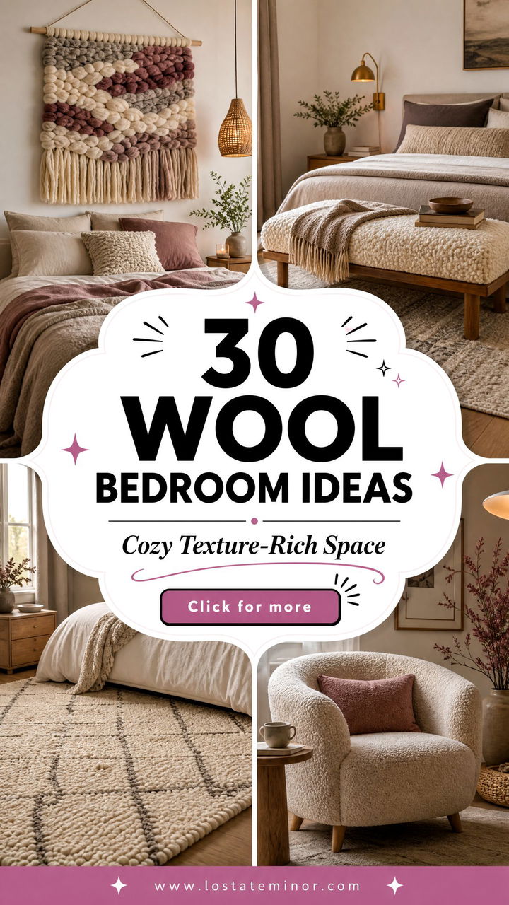 30 Wool Bedroom Ideas for a Cozy and Texture-Rich Space - 30 Wool Bedroom Ideas for a Cozy and Texture-Rich Space