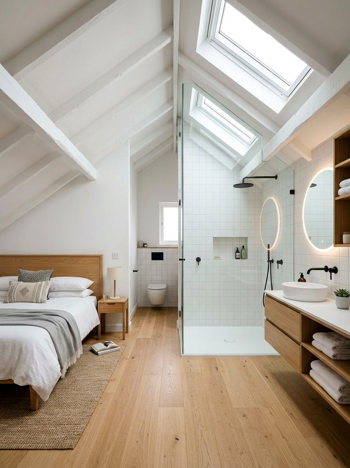 ATTIC BEDROOM WITH ENSUITE - 30 attic bedroom ideas
