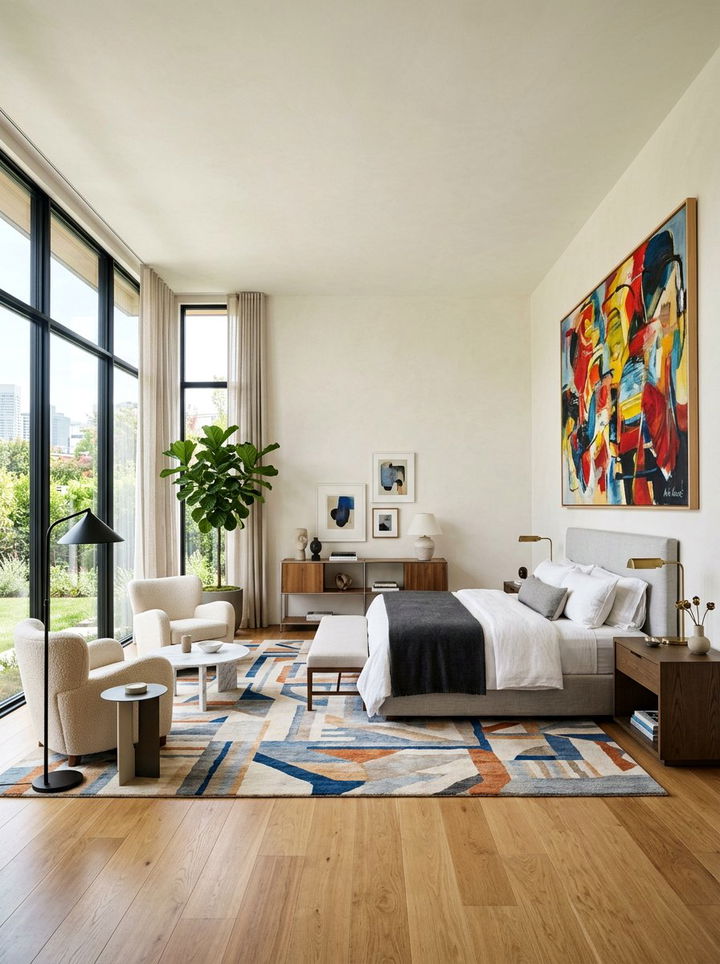 Abstract Art Master Suite - 30 celebrity bedroom ideas