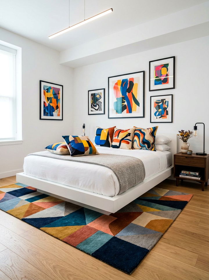 Abstract Art Print Pillows - 30 bedroom decorative pillows