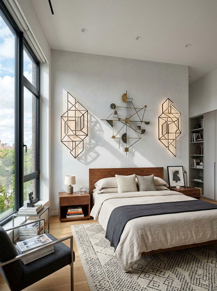 Abstract Geometric Wall Lights - 30 bedroom wall lights