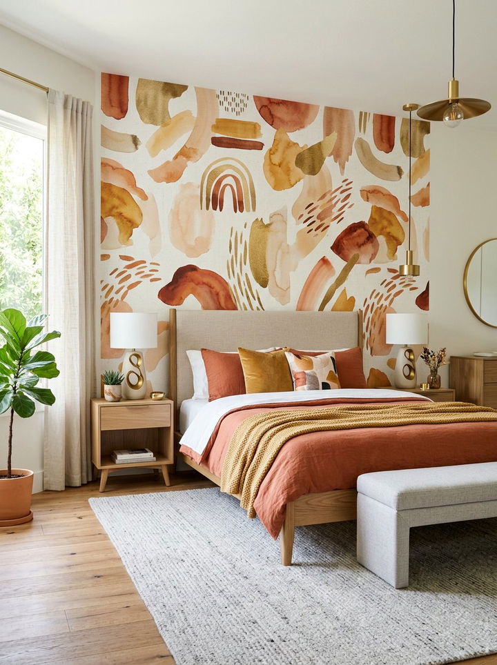 Abstract Peel And Stick Wallpaper - 30 bedroom wallpapers