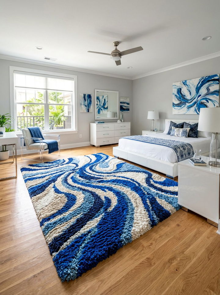 Abstract Shag Rug Bedroom - 30 bedroom shag rugs