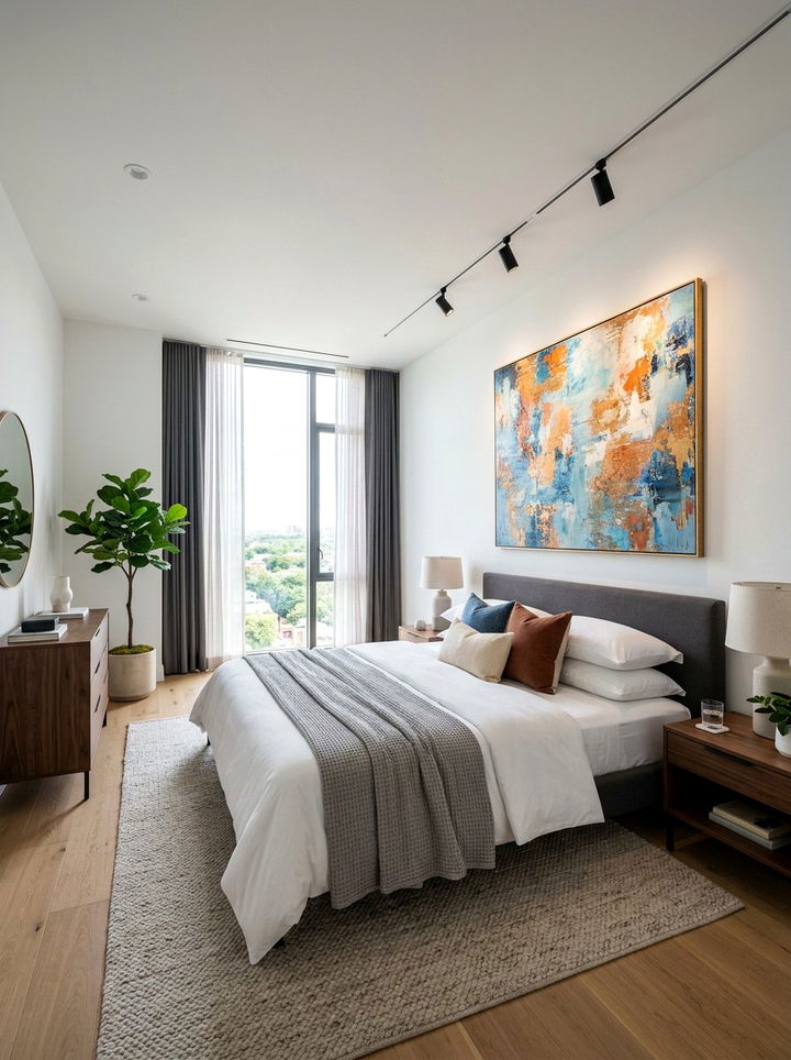 Accent lighting for bedroom art - 30 bedroom dimmer lights ideas