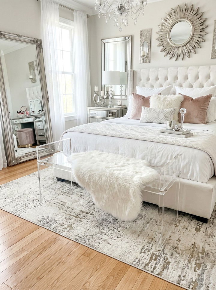 Acrylic Bedroom Bench - 30 bedroom benches