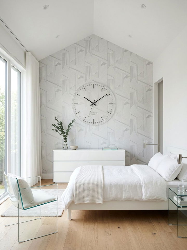 Acrylic Clear Wall Clock - 30 bedroom wall clocks