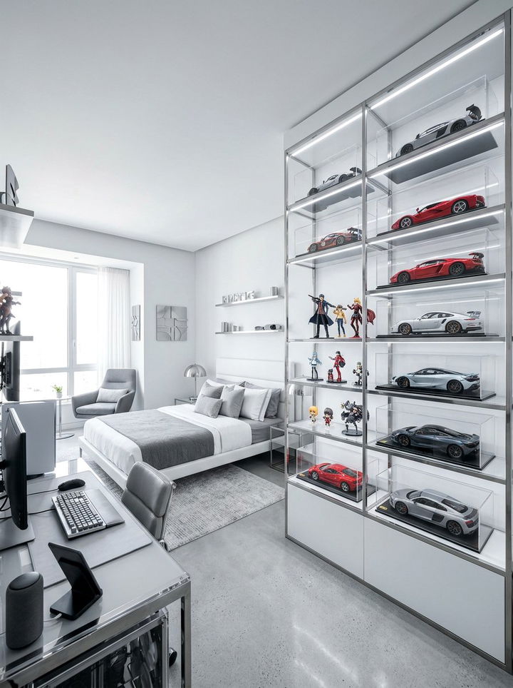 Acrylic Display Case - 30 bedroom collection display ideas